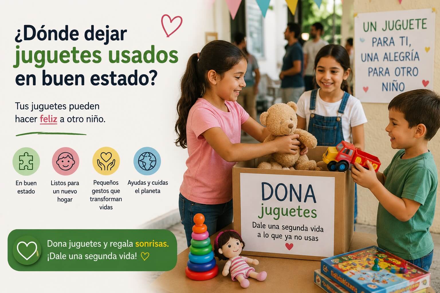 ¿Dónde dejar juguetes usados en buen estado?