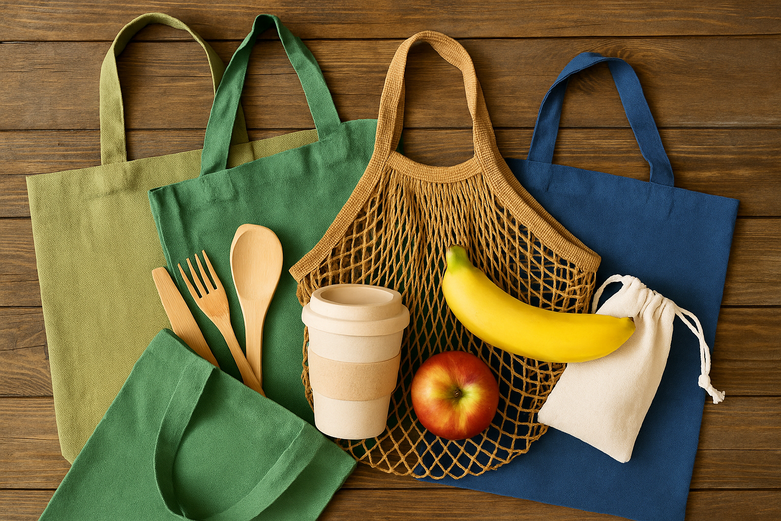 🛍️ Ideas sostenibles con bolsas reutilizables