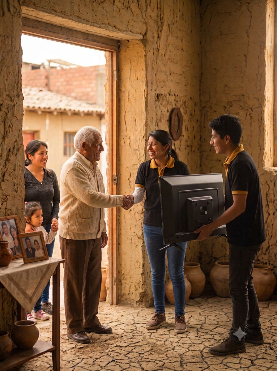 Televisor en buen estado listo para donar