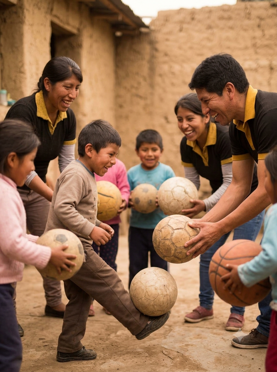 Pelotas en buen estado listas para donar